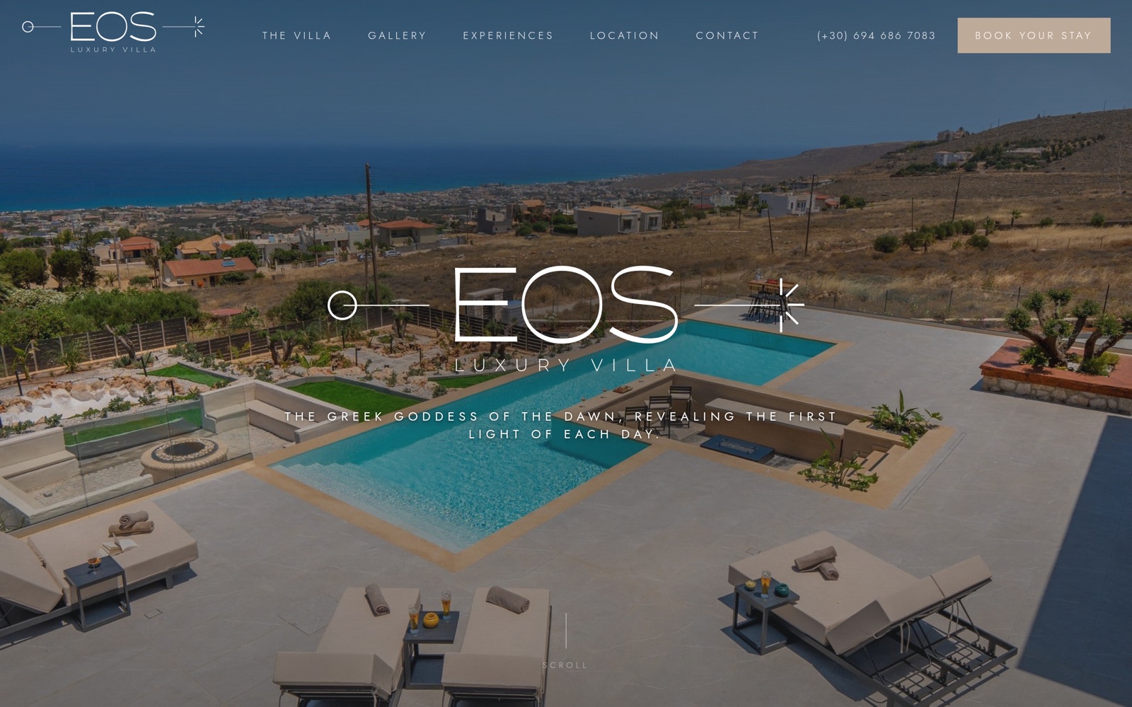Eos Villa — website by studio