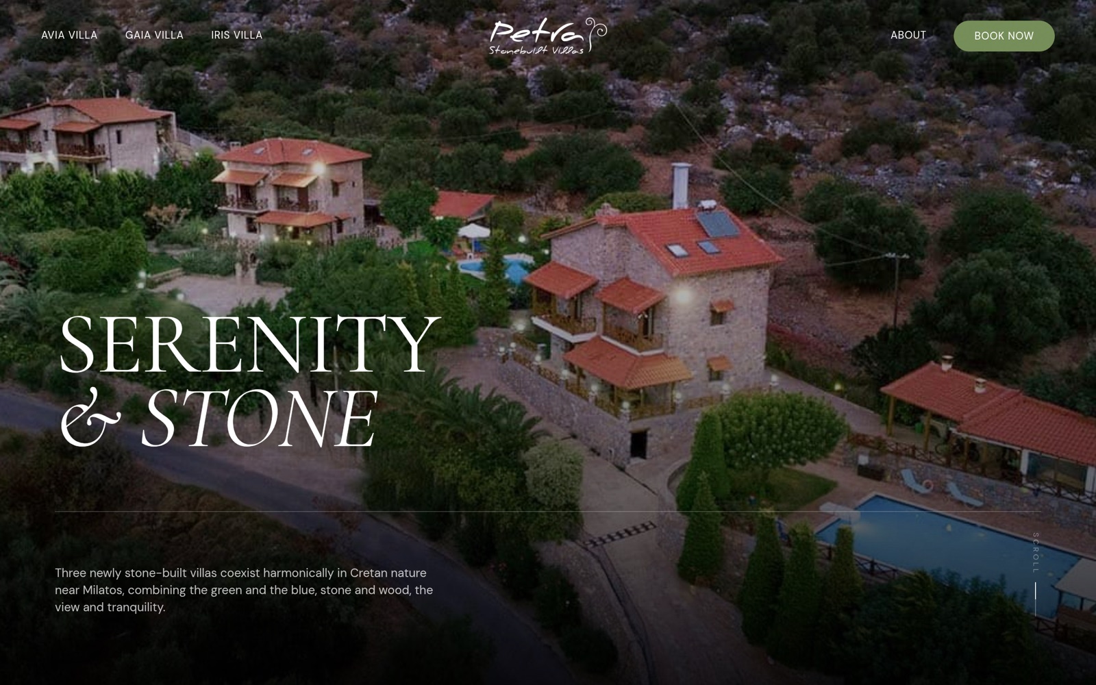 Petra Villas — website by studio